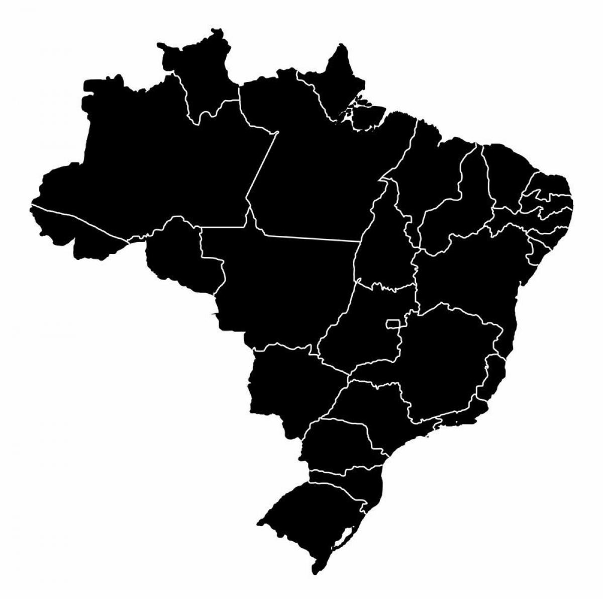 Mapa wektorowa Brazylii
