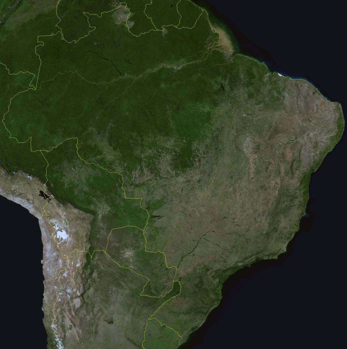 Mapa widokowa nieba w Brazylii