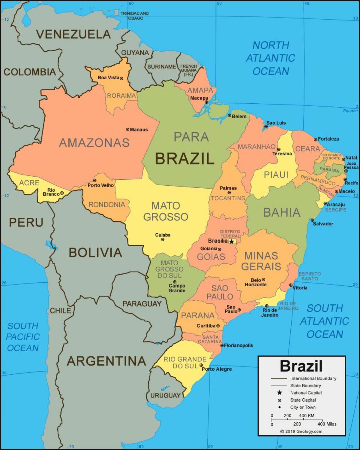 Brazylia na mapie